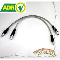 Braided Extended Brake Line Kit Front & Rear fits Toyota Landcruiser 80 & 105 Series 3" 4" 5" inch lift ADR Approved