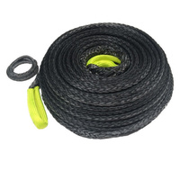 11mm x 50M GREY Auz Competition Winch rope Comp truck fits Wide Drum