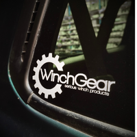 Winch Gear White Transfer Sticker