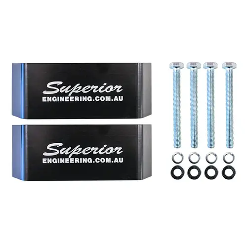 45738 Superior 75mm Bump Stop Extensions for Toyota LandCruiser 80 105 76 78 79 Series Rear (pair)